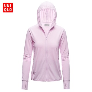 Uniqlo เสื้อแจ็กเก็ต เสื้อกีฬา กันแดด ระบายอากาศ แห้งเร็ว สําหรับผู้ชาย และผู้หญิง