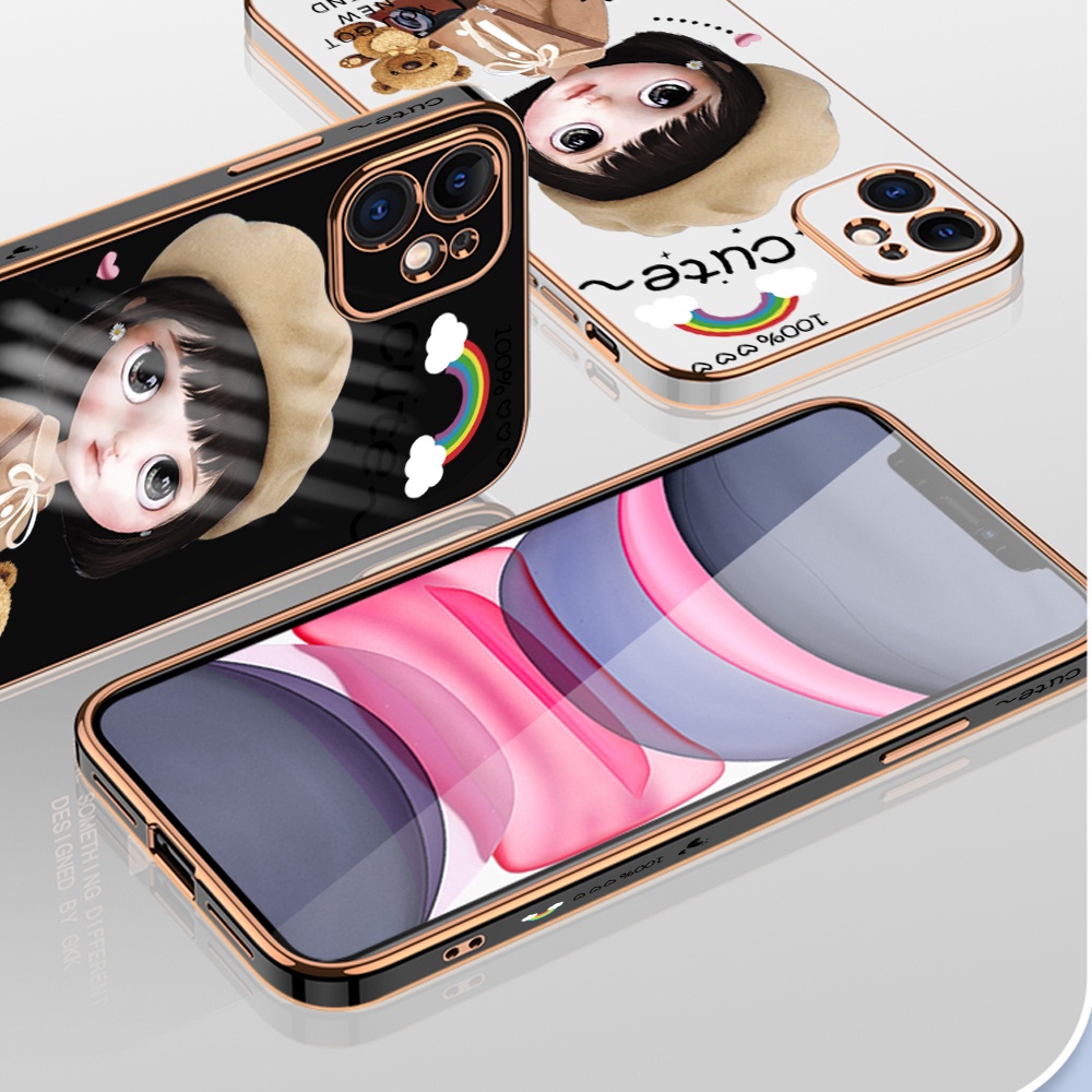 OPPO A15 A15S A7 A5S A12 A12S A9 A5 A31 A12E A53 A33 A74 A92 A52 2020 4G 5G เคสออปโป้ สำหรับ Case Lover Heart TPU เคส เคสโทรศัพท์ เคสมือถือ #8