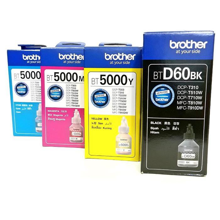 BROTHER BTD60BK , BT6000BK , BT5000CMY หมึก Inkjet ของแท้ 100% เลือกสีได้