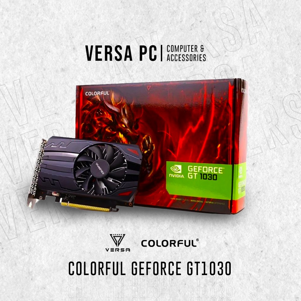 กราฟิกการ์ด GT 1030 2GB V4 GDDR5 สีสันสดใส