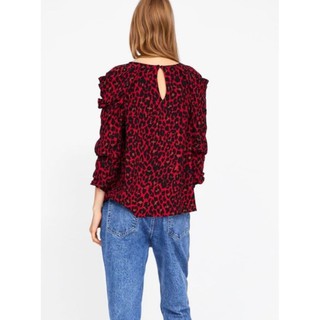 เสื้อซาร่าZara red leopard