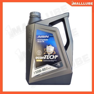 AISIN น้ำมันเครื่องรถยนต์เบนซิน AISIN SN/CF 10W-40 กึ่งสังเคราะห์ ปริมาณ 4 ลิตร