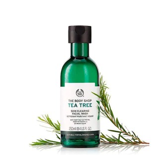 THE BODY SHOP TEA TREE SKIN CLEARING FACIAL WASH ที ทรี สกิน เคลียริ่ง เฟเชียล วอช 250 มล. ของใช้ในห้องน้ำ เครื่องใช้ในห