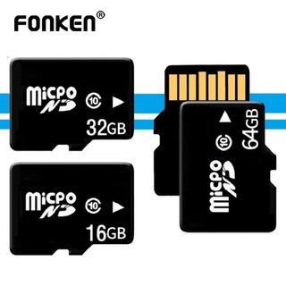 Fonken กล้องบันทึกข้อมูล Micro SD TF Card 8G 16G 32GB ความเร็วสูง สําหรับยานพาหนะ