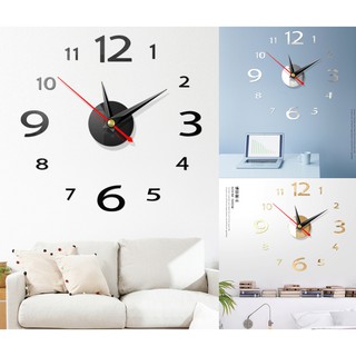 นาฬิกาติดผนัง 3D DIY Wall Clock 40cm ( ตัวเลข )