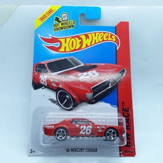 รถเหล็ก Hotwheels 68 MURCURY COUGAR สีแดง เบอร์ 26 (ib21)