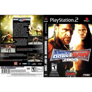 แผ่นเกมส์ PS2 WWE SmackDown vs. Raw 2009   คุณภาพ ส่งไว (DVD)