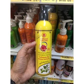 บัวหลวงอาหารผม ครีมบำรุงเส้นผม Bualuang Hair Serum Cream 120/220/มะกอกใหญ่300มล.