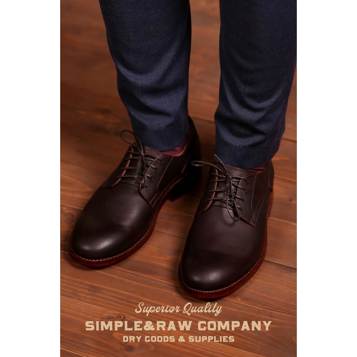Simple&amp;Raw - SH301 Woodstock Derby shoes (Brown)