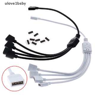 [ulove1bsby] สายเคเบิลเชื่อมต่อ 4 Pin RGB LED 1 เป็น 3 RGB 4 Pin