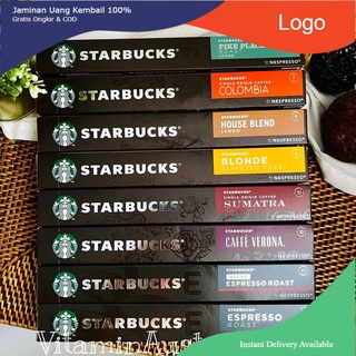 พร้อมส่ง Starbucks Nespresso กาแฟแคปซูล สตาร์บัคส์ ของแท้ แคปซูลกาแฟสตาร์บัค Starbucks Capsule (บรรจุ10แคปซูล)