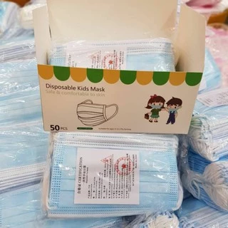 💞😷เเมสเด็ก (1กล่อง50ชิ้น) หนา3ชั่น 5-13ปี 🇹🇭พร้อมส่งด่วนในไทย🇹🇭