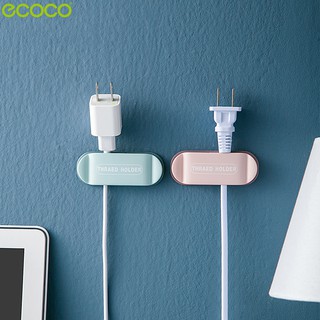 Ecoco ที่หนีบเก็บสายไฟ ตะขอเก็บสายไฟ ตะขอเกี่ยว จัดระเบียบปลั๊กไฟ  เก็บสายชาร์จโทรศัพท์ อุปกรณ์เก็บสายไฟ