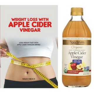 Spectrum น้ำส้มสายชูออร์แกนิคหมักแอปเปิ้ล สเปกตรัม 473 มล. Apple Cider Vinegar Organic แอปเปิ้ลไซเดอร์เวนิกา ACV