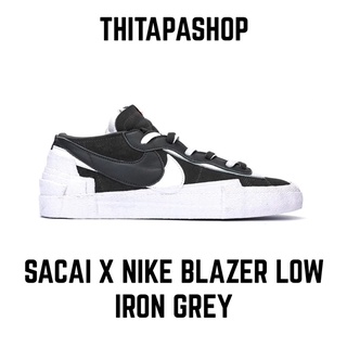 SACAI X NIKE BLAZER LOW IRON GREY