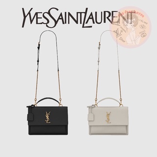 Shopee ลดกระหน่ำ 🔥ของแท้ 100% 🎁 Yves Saint Laurent Brand New SUNSET Medium Smooth Leather Shoulder Bag