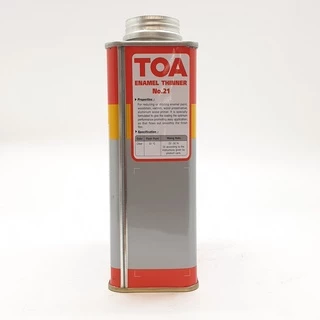 **TOA ทินเนอร์ผสมสีเคลือบ สีย้อมไม้ วานิช #เบอร์21 ปริมาณ 0.946ลิตร ใช้สำหรับผสมหรือเจือจางในสีเคลือบเงา