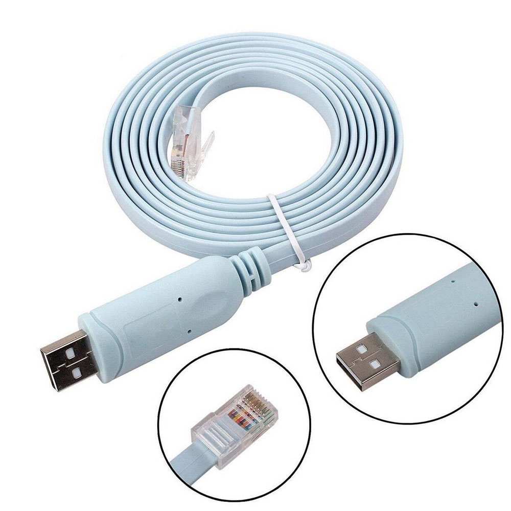 USB TO RJ45 CONSOLE CABLE สำหรับ Cisco Routers AP Router Switch Windows ...