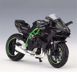 โมเดลรถมอเตอร์ไซค์ KAWASAKI NINJA H2R ทำจากเหล็ก สัดส่วน 1:18