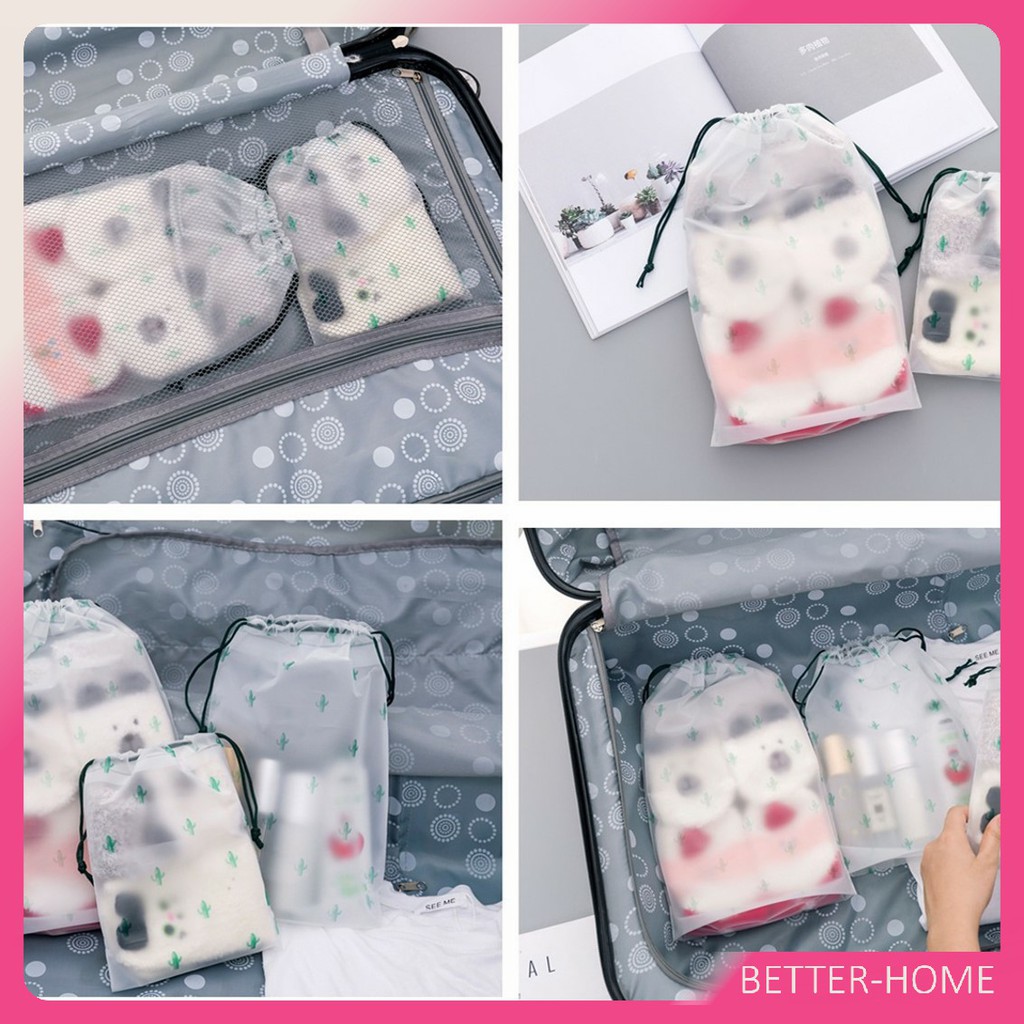 กระเป๋าเก็บเครื่องสำอาง กระเป๋าหูรูด ลายการ์ตูน  ถุงหมีบราวน์ กระเป๋าใส่เครื่องเขียน / Multi Purpose Bag