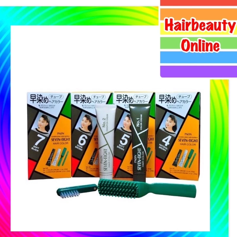 #Paon #seveneight #hair #color #พาออน #ครีมย้อมผมปิดผม 40 กรัม2แบบ