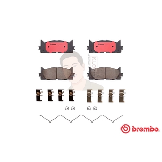 P83 117C ผ้าเบรก F (แท้ BREMBO รุ่น Ceramic) TOYOTA คัมรี่ Camry 2.0 2.4 V/G (ACV40/41) ปี2006-2012 /TOYOTA คัมรี่ Ca...