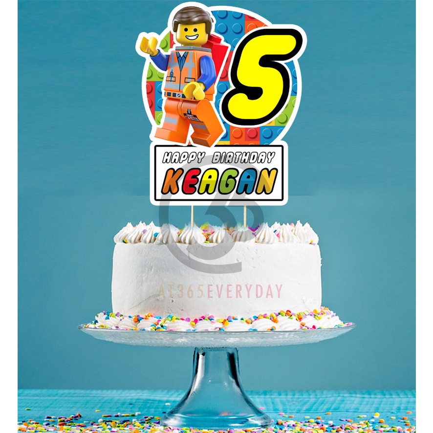 [SG SELLER] Lego Cake Topper Lego the Movie, Lego Birthday