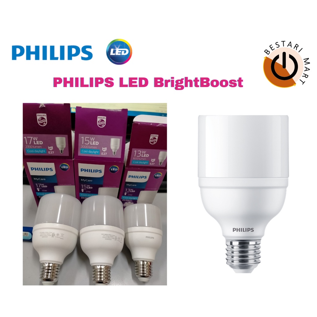 Philips หลอดไฟ LED (LEDBRIGHT) E27 (3000K / 6500K)