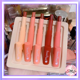 Hengfang sweet peach set  ลิปสติกเซต 5 แท่ง