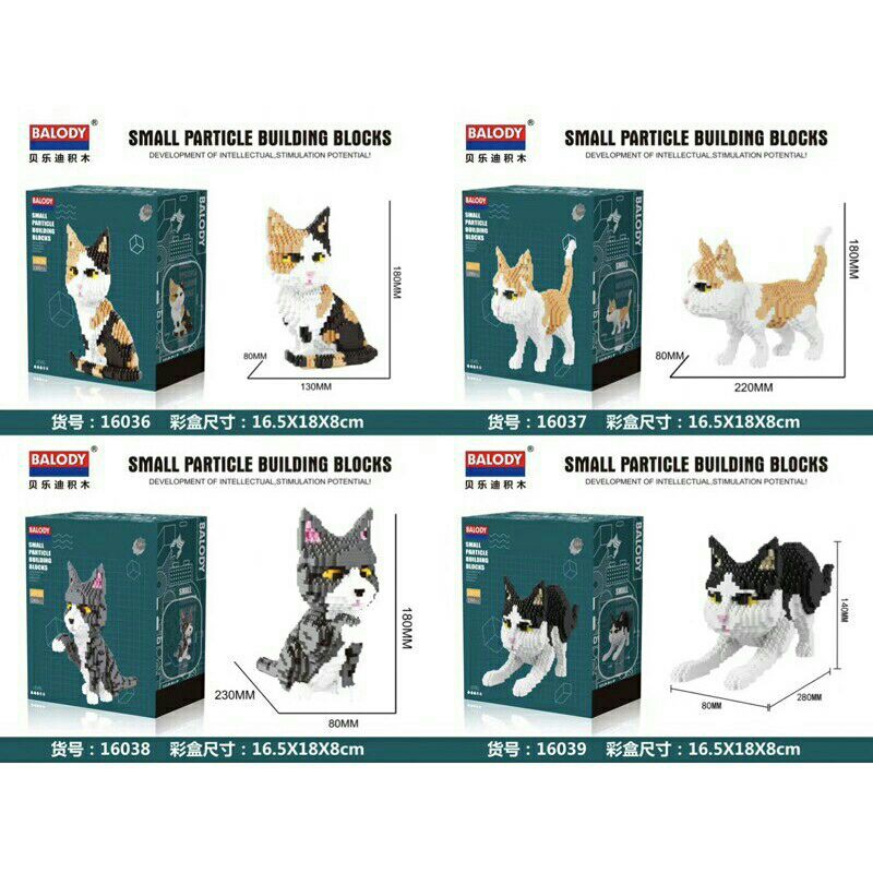 ของเล่นตัวต่อแมวมี4แบบงานนาโนต่อออกมาแล้วสวยของเล่นตัวต่อแมวมี4แบบงานนาโนต่อออกมาแล้วสวย