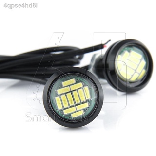 ☂แพ๊คคู่  Eagle Eye LED 4014 12SMD 23mm ไฟส่องพื้น ไฟส่องทาง Puddle Light สีขาว 12V 3W ไฟอเนกประสงค์ ติดตั้งง่าย