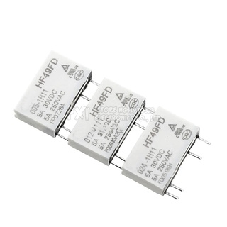 รีเลย์ 12V HF49FD-005-1H11 005-1H12 HF49FD DC5V 1H11 4PIN 5A 5V 12V 24V 5 ชิ้น