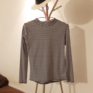 Black &amp; White Striped Top