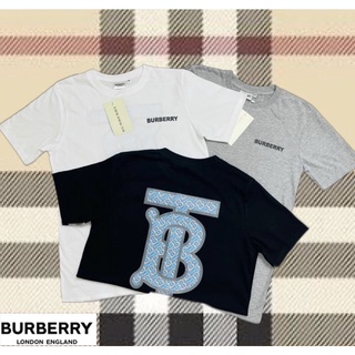 เสื้อยืดสกรีนBurberryแฟชั่นชาย/หญิง #งานป้าย