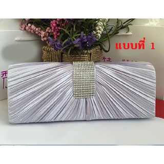 ✨ชำระปลายทางได้ 👛กระเป๋าออกงาน กระเป๋าครัท กระเป๋าไปงาน