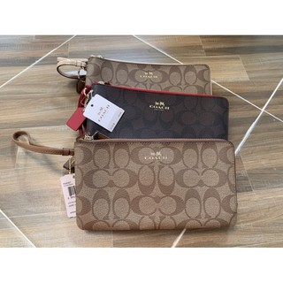 กระเป๋า C oach Double Zip Wallet f54057 Size L