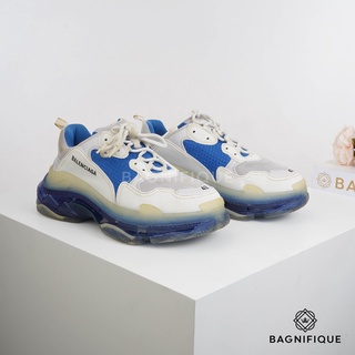 BALENCIAGA TRIPLE S CLEAR BLUE WHITE SIZE 42