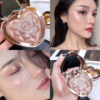 【ALIENBENSON】Hudamoji ไฮไลท์เตอร์ เนื้อฝุ่น ประกายมุก ระยิบระยับ ติดทนนาน 4 สี