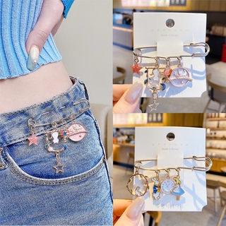 Small Pin Brooch Womens Apron Fixed Waist Neckline Sleeve Pin