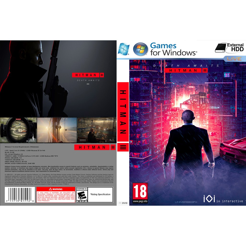 HITMAN 3 PC GAME ออฟไลน์ [Pendrive INSTALLATION]