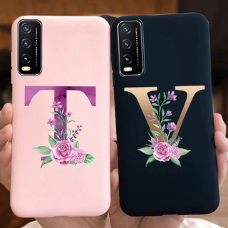 เคสโทรศัพท์มือถือซิลิโคน Tpu ลายตัวอักษรสําหรับ Vivo Y12S V2026 V2033 Y12 S Y 12S V2042