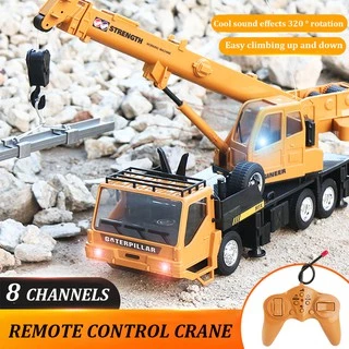 RC Engineering Series รถ Remote Crane Excavator Bulldozer Dump Mixer รถบรรทุก Roller Tower ของเล่นรีโมทคอนโทรลรถสําหรับของขวัญเด็กของเล่นก่อสร้าง