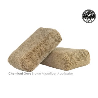 Chemical Guys (Brown) Microfiber Applicator (แพค 2 ชิ้น)