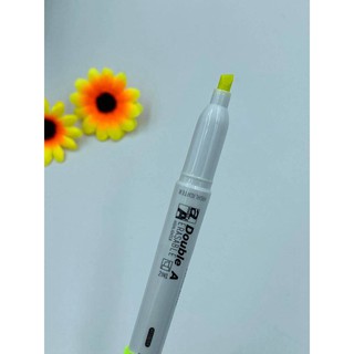 ปากกาเน้นข้อความ หมึกสีเหลือง Double A Erasable Highlighter ปากกาเน้นข้อความแบบลบได้