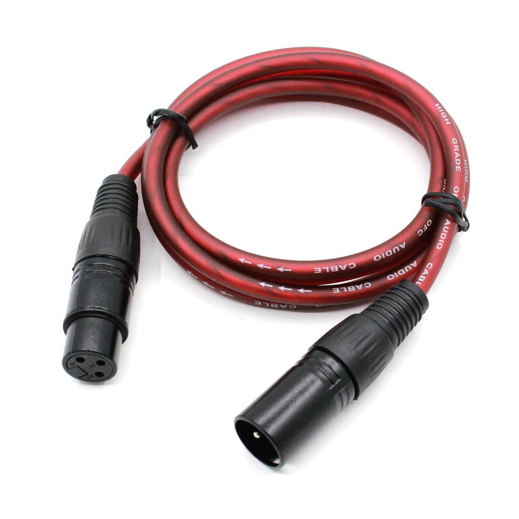 1.0m/1.5m/3m/5m/10mสายไมโครโฟนสายไฟขั้วต่อ XLR 3-Pin ชายหญิงสาย XLR