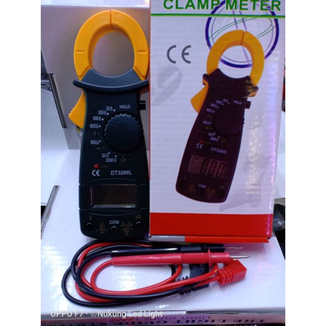 DT3266L ดิจิตอลแคมป์มิเตอร์ คิปแอมป์ ดิจิตอล เช็คกระแสไฟAC Clamp Meter DT3266L