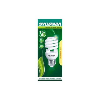 หลอดประหยัดไฟ MINILYNX SPIRAL15W WW SYLVANIA | SYLVANIA | MINILYNX SPIRAL15WWW หลอดประหยัดไฟ หลอดไฟ โคมไฟส่องสว่างและพัด