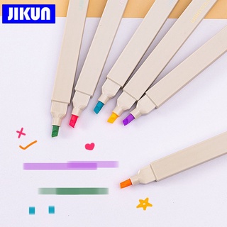 Jikun ปากกามาร์กเกอร์ไฮไลท์ 18 สี