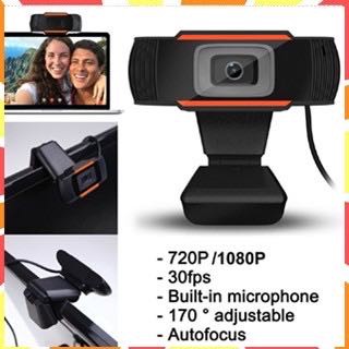 กล้องเว็บแคม กล้องคอมพิวเตอร์ มีไมโครโฟนในตัว Webcam MIC FULL​ HD720P​