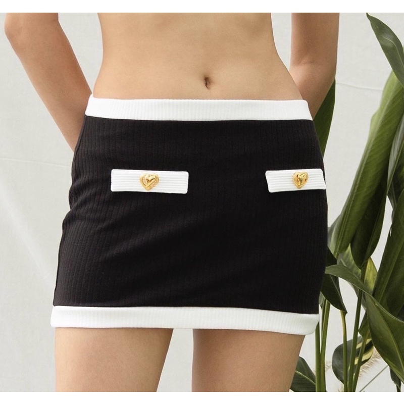 LUCA STUDIO_Tracy mini skirt - กระโปรง มินิ เอวต่ำ ฟรีไซส์